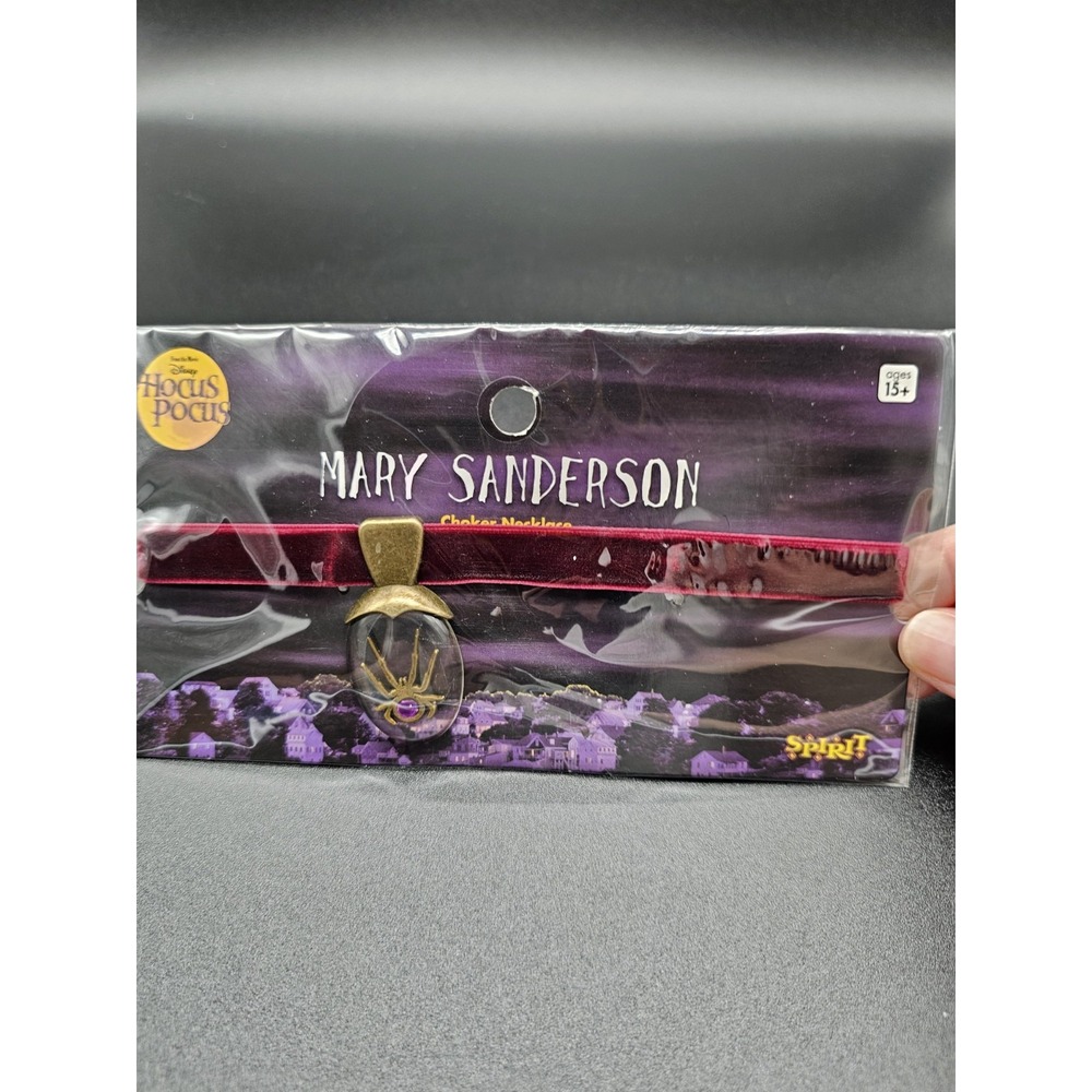Disney Hocus Pocus Mary Sanderson Spider Choker Necklace Halloween‎ Costume...
